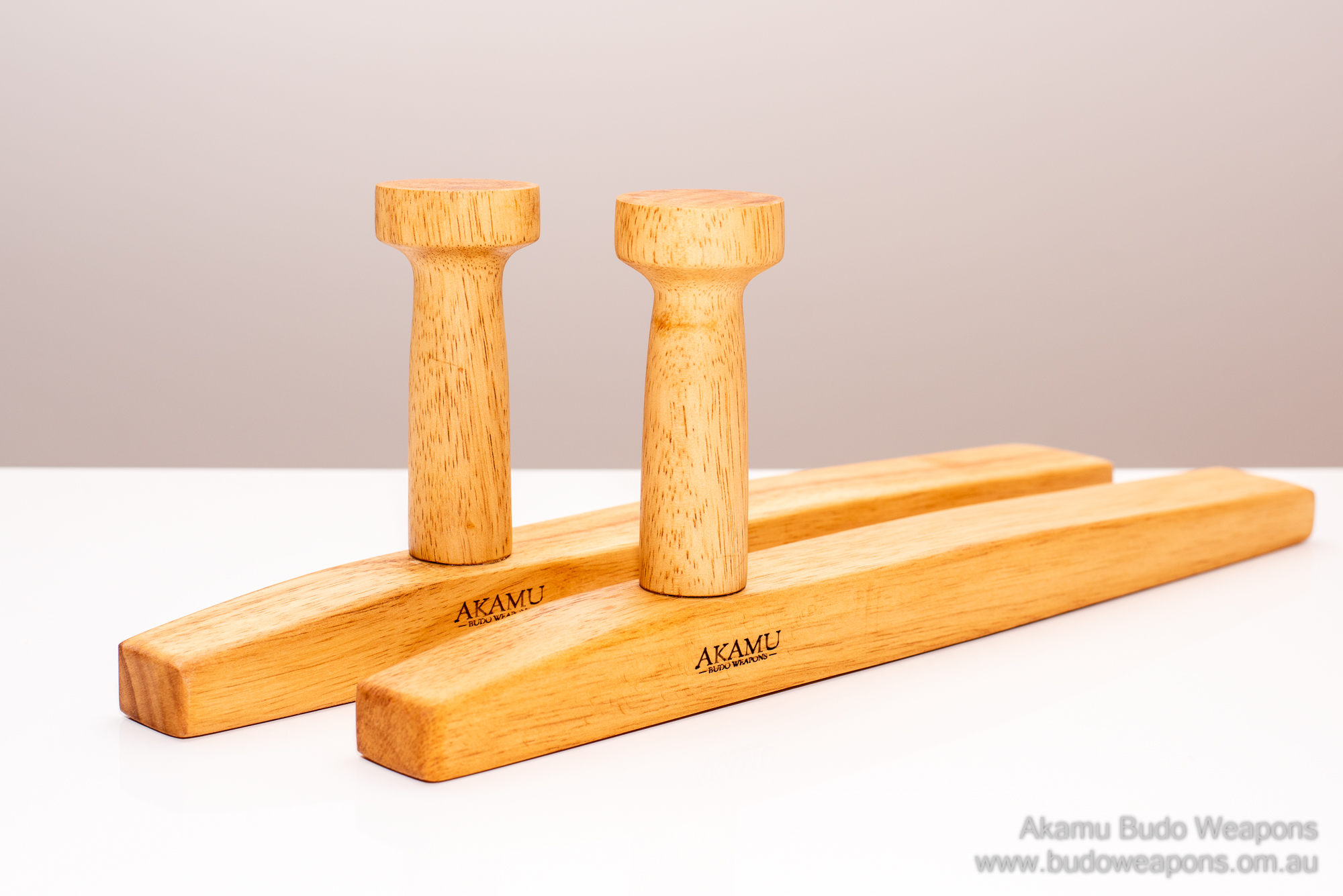 Tonfa Rubberwood (445mm) Akamu Budo Weapons